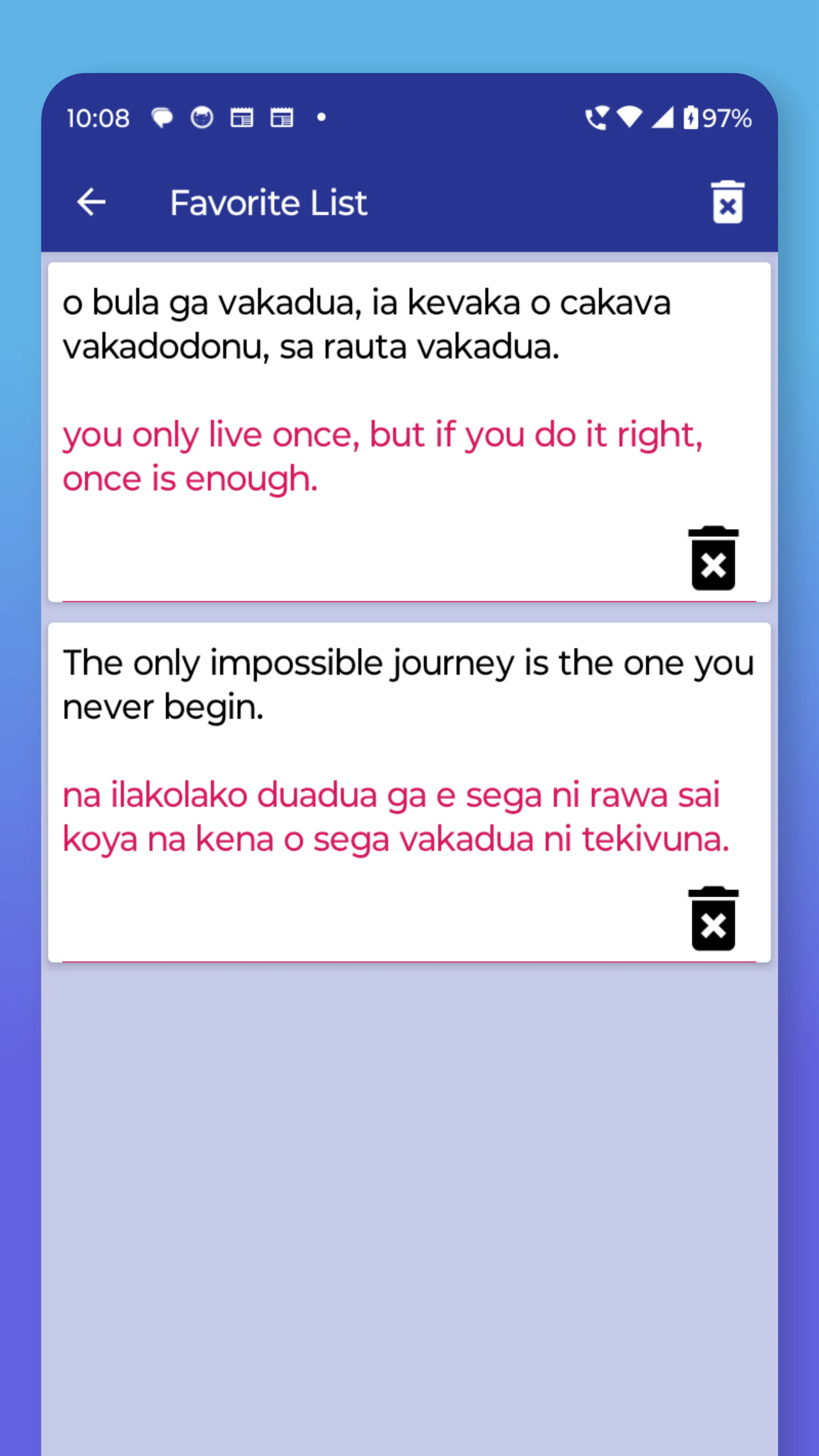 Fijian English Translator screenshot