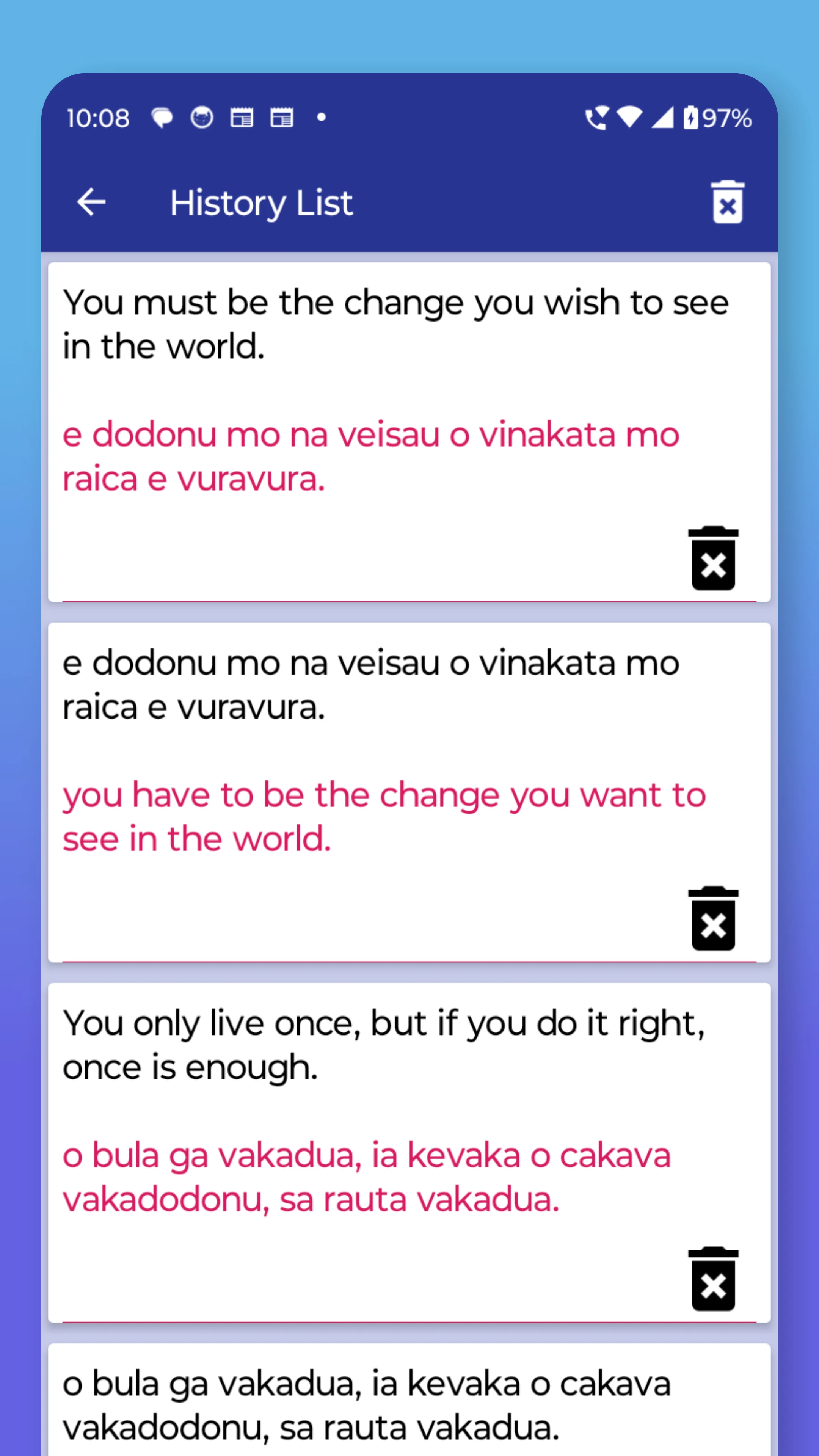 Fijian English Translator screenshot