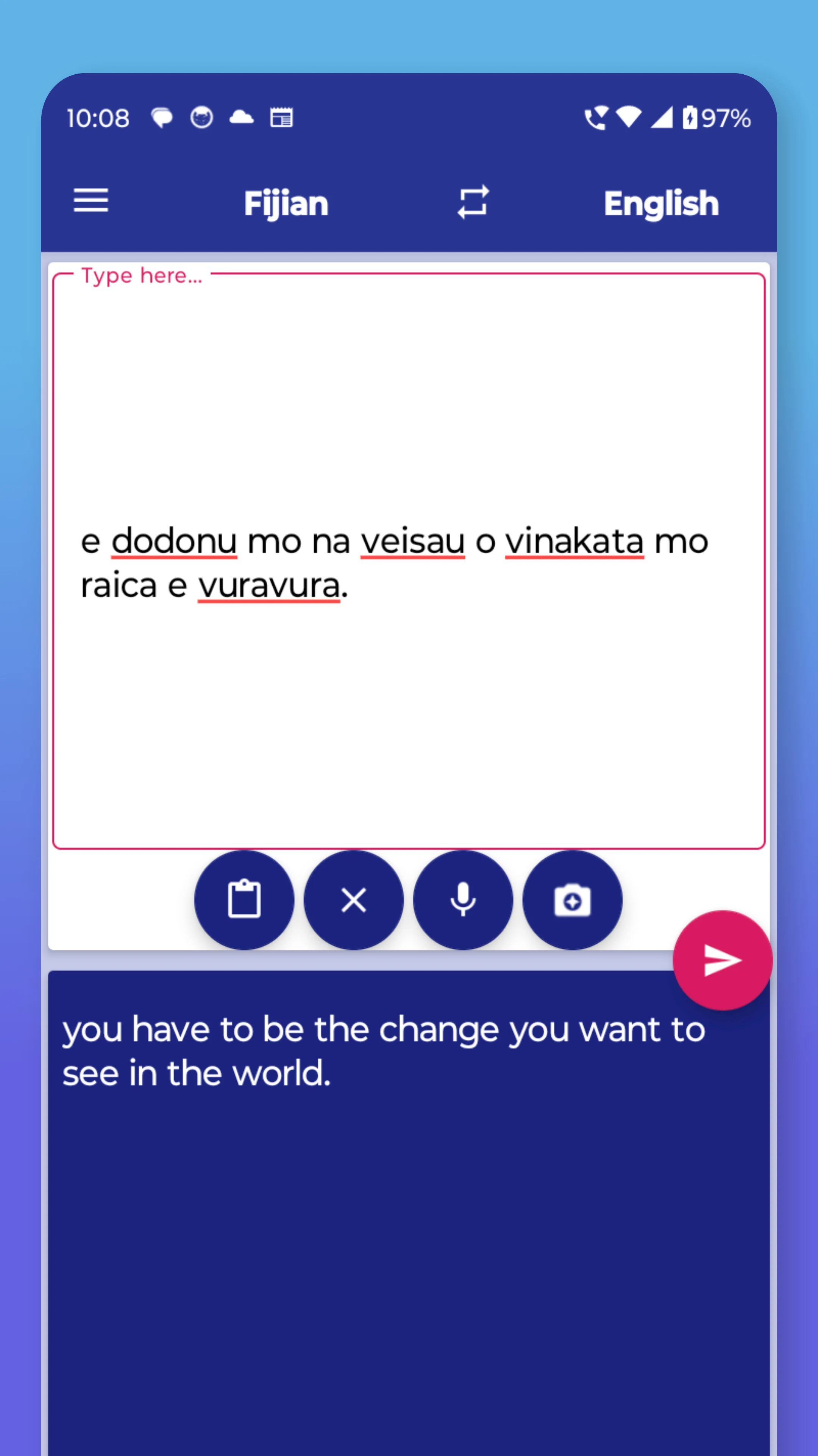 Fijian English Translator screenshot