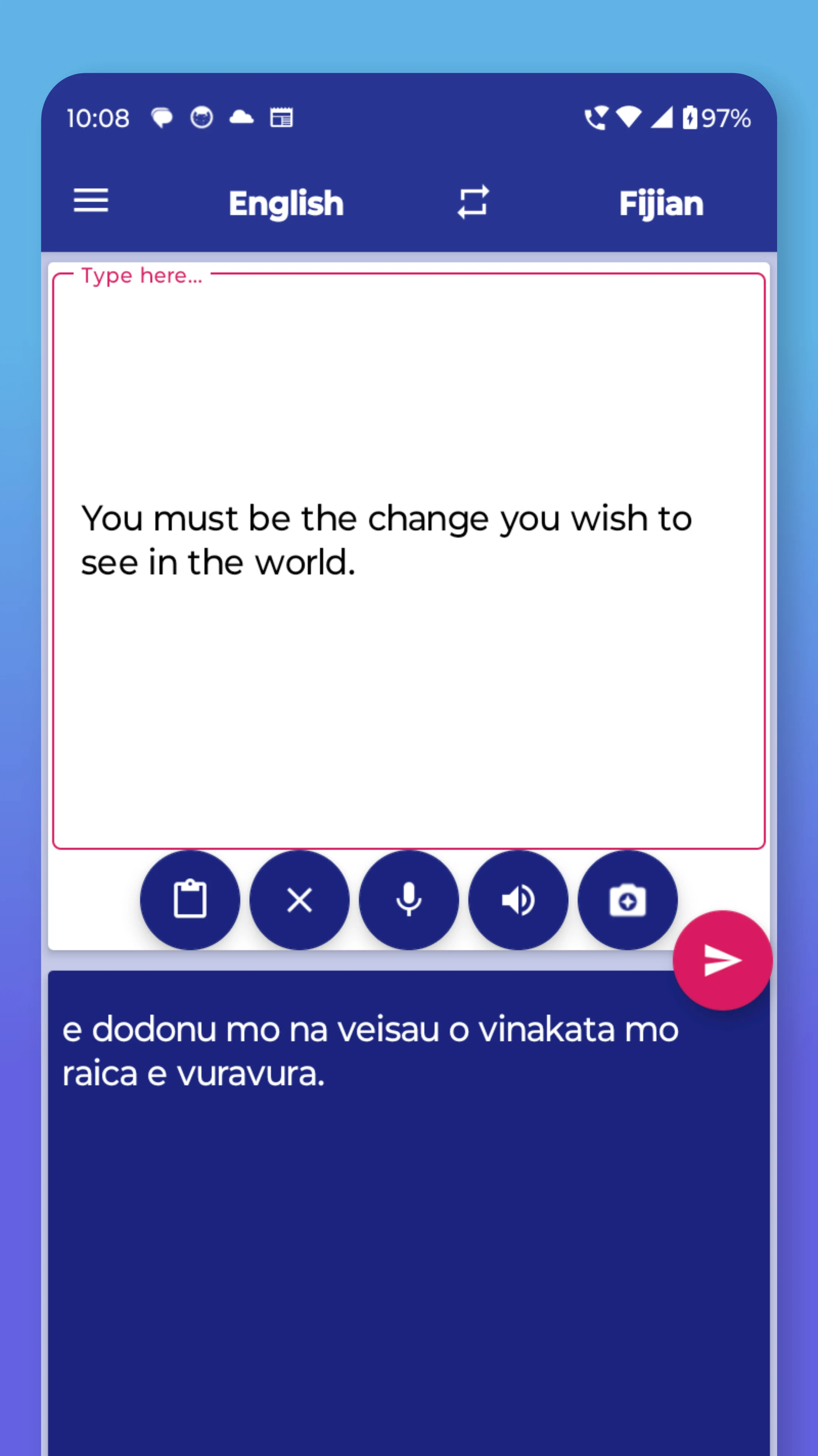 Fijian English Translator screenshot