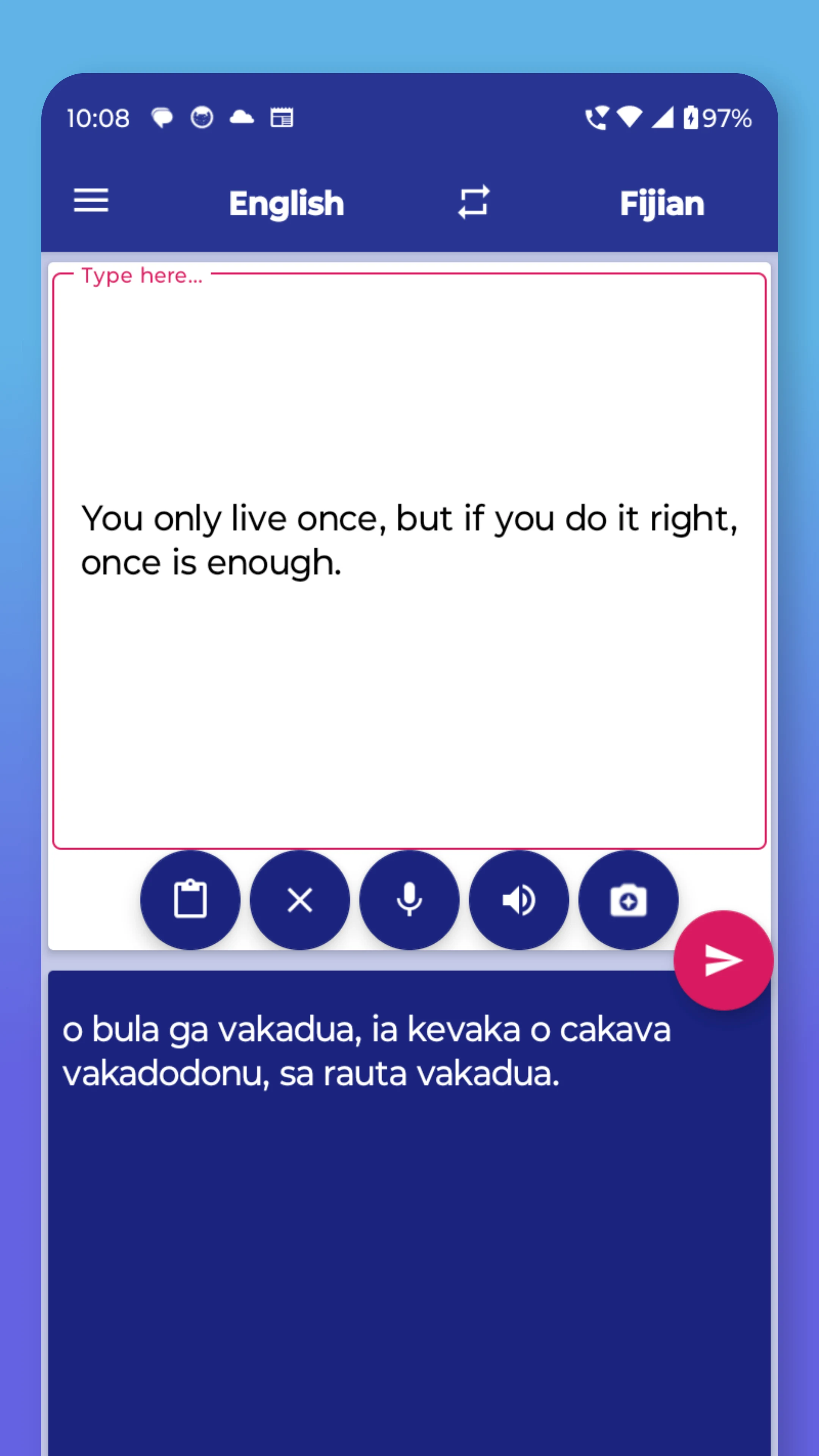 Fijian English Translator screenshot
